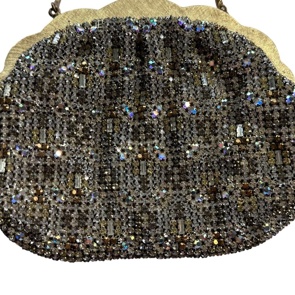L'Etoile by Pam Vintage Evening Bag Rhinestone Purse Austrian Crystals 50's rare